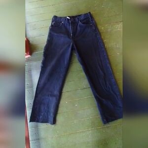 Carhartt Black Denim Pants Women's Unisex Cut-off